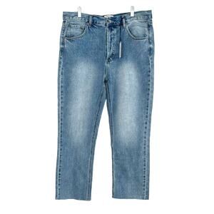 NEW Twelve by ontwelth Cropped Denim Raw Hem Jeans, NWT, Size 31 Waist